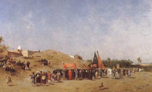 A Bridal Procession in Damascus (mk32), Carl Haag